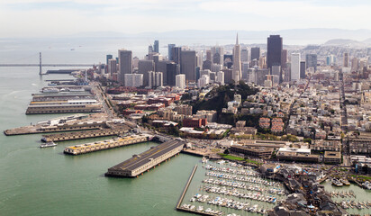 San Francisco Aerial Cityscape View Pre-Skyscrapers - 2010 