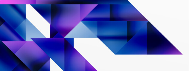 Captivating vector abstraction. Triangles interlock in mesmerizing dance, crafting dynamic geometric backdrop. Fusion of shapes and angles creates artful symphony of modern design