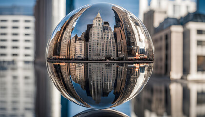 globe in the city