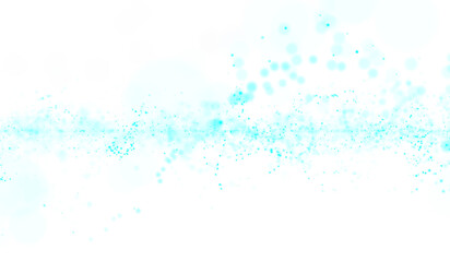 Fototapeta na wymiar 3D abstract digital technology blue light particles wave