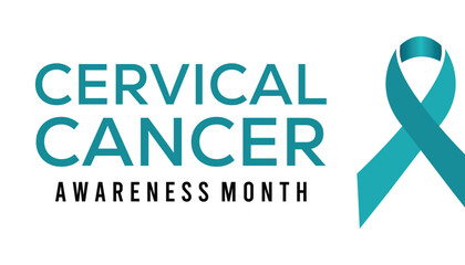 Vector illustration on the theme of Cervical Cancer awareness month observed each year during January.banner, Holiday, poster, card and background design.