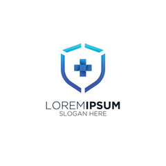 simple clean modern pharmacy logo design