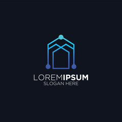 simple minimalist hotel logo design