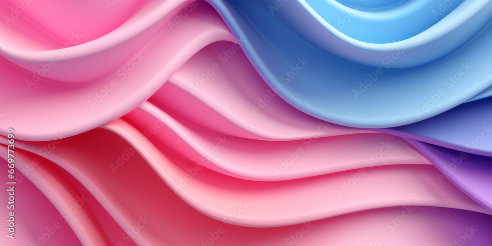 Aufkleber color ribbon pattern background. texture waves presentation backdrop. ai generative