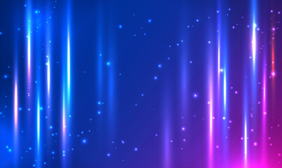 Abstract futuristic background with glowing light effect. Empty background scene. Digital technology metaverse. Big data. Artificial intelligence. Future meta tech. Technology or Science. Vector EPS10