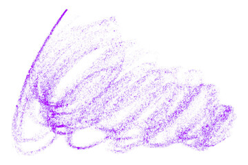 purple pencil strokes isolated on transparent background