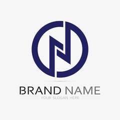 N Letter Logo Template