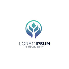 Fototapeta premium eco company logo design