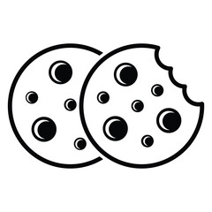 Cookie biscuit icon vector on trendy design