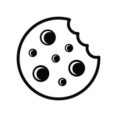 Obraz premium Cookie biscuit icon vector on trendy design