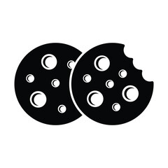 Cookie biscuit icon vector on trendy design