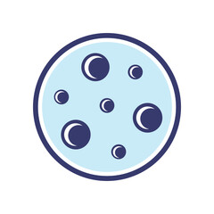 Cookie biscuit icon vector on trendy design