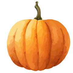 Watercolor Pumpkin. Fresh and healthy vegetables. Farm vegetables. fall autumn Pumpkin element Png.