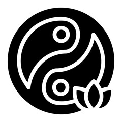 ying yang Solid icon