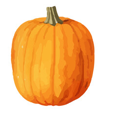 Watercolor Pumpkin. Fresh and healthy vegetables. Farm vegetables. fall autumn Pumpkin element Png.