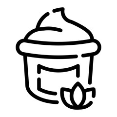 body scrub Line Icon