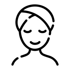 facial mask Line Icon