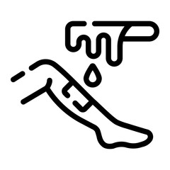 wax service Line Icon