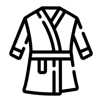 recommend clip art: bathrobe Line Icon