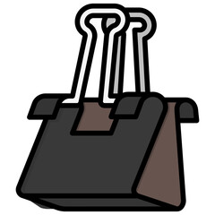 Paperclip icon are typically used in a wide range of applications, including websites, apps, presentations, and documents related to writing, drawing, and office work.