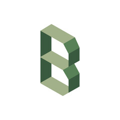 Monogram initial b letter mark logo design. Monogram design vector b logo. Monogram initial letter mark b logo. Design simple b monogram