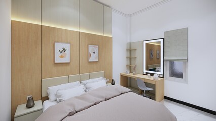 interior design home minimalis  with hpl finish