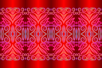 Luxurious colourful gradient modern Chinese oriental simple and aesthetic line art pattern for presentation template background 