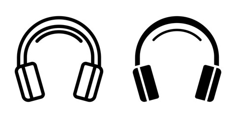 Headphones Icon. symbol for mobile concept and web design. vector illustration