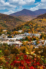 Gatlinburg, Tennessee, Scenic View of the City