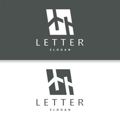 Initial HA Letter Logo, Modern and Luxurious Minimalist Vector AH Logo Template for Business Brand