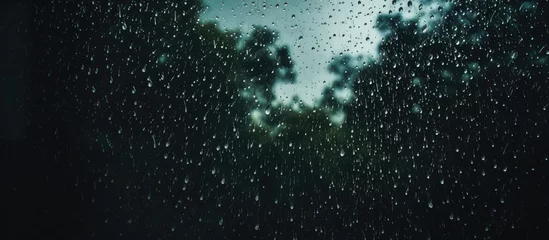 Fotobehang Rain shower perspective © AkuAku