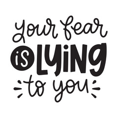 Fototapeta premium Anxiety lettering phrase on white background. Design element for poster, banner, t shirt, card.