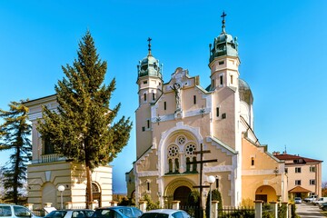 Greek Catholic Church in Jaroslaw, Poland. Built in 1747. The church is famous for the miraculous icon of Our Lady of Yaroslavl.