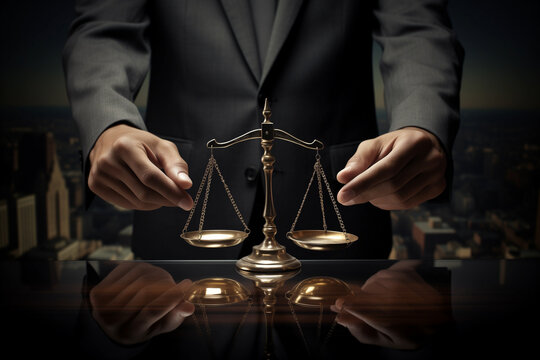 scales of justice,  essence of integrity, corporate responsibility, and ethical business practices that define success in the modern corporate landscape