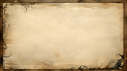 vintage background with frame for text | generative AI