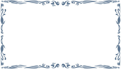 Abstract background with elemental blue border or frame. Perfect for card backgrounds, book covers, posters, banners