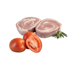 fresh pork cut out isolated transparent background