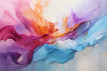 Brushstrokes of paint. Modern art. Colorful print .Abstract art background. - obrazy, fototapety, plakaty
