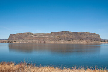 lake and mountains