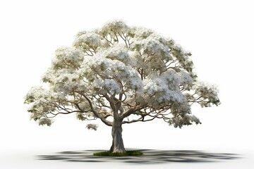 3D-rendered kapok tree against a white background. Generative AI