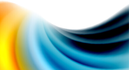 Color mixing liquid rainbow shape background