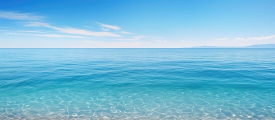 Obraz premium Clear sky and ocean