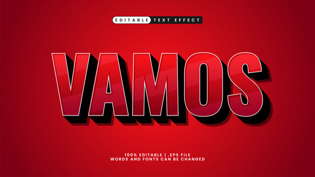 text effect vamos