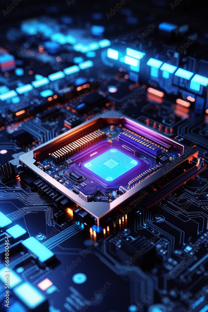 Poster processor computer glow technology