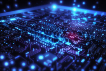Obraz premium processor computer glow technology