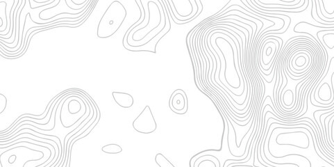 Abstract topographic contours map background, Black and white background.  Abstract white pattern topography vector background . The topographic map contour in lines and contours isolated transparent.
