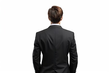 Corporate confidence. Portrait of young businessman on white background isolated in elegant attire. Professional poise. Smartly dressed in modern office - Powered by Adobe