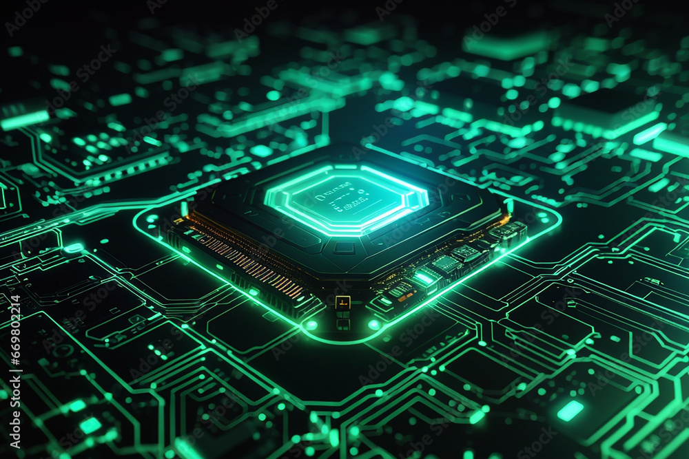 Poster processor computer glow technology