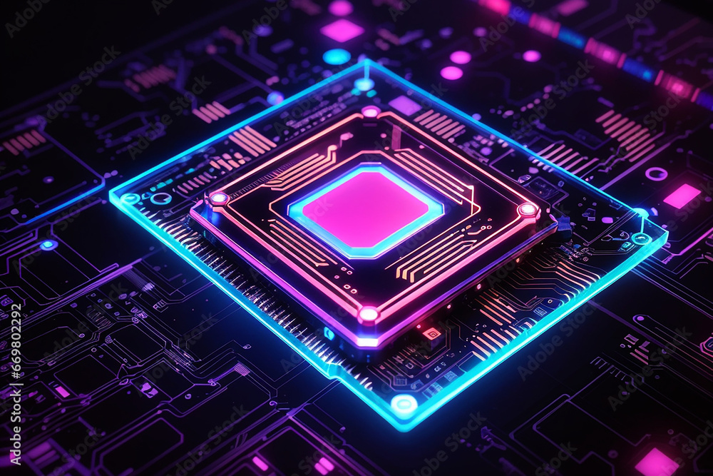 Poster processor computer glow technology
