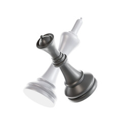 3d rendering chess illustration